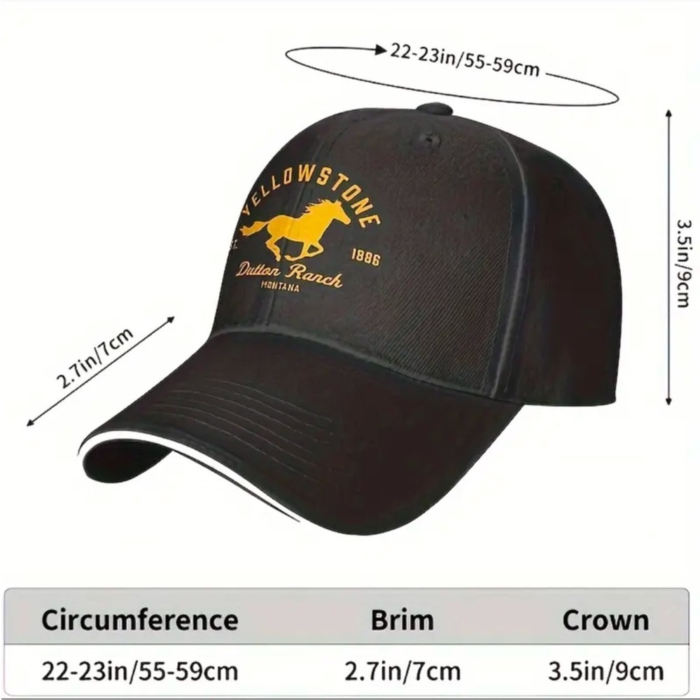 NEW: Yellowstone Dutton Ranch Navy Cap - Picture 2 of 10